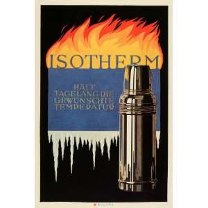   Thermos Bottle Hot Cold Beverage   Original Mini Poster: Home