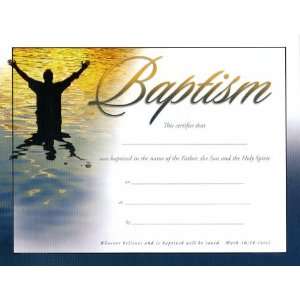  Baptismal Certificate   Adult 