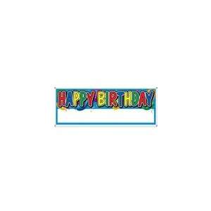  Happy Birthday Blank Sign Banner Toys & Games