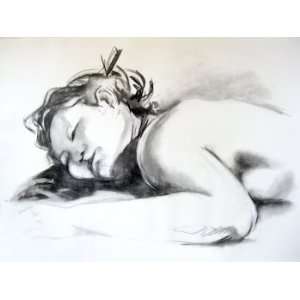  Sleep, Original Drawing, Home Decor Artwork