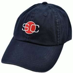 SC Sports Center ESPN News Stats Dark Navy Blue Red Garment Wash 