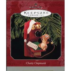   Hallmark Keepsake Ornament Chatty Chipmunk 1998 QX6716: Home & Kitchen