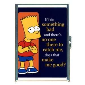 BART SIMPSON NO ONE TO CATCH ME ID CREDIT CARD WALLET CIGARETTE CASE 