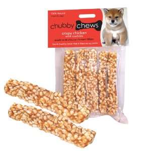 Chubby Chews Rawhide and Real Crispy Chicken Treats, 4 Inch Cookie, 3 