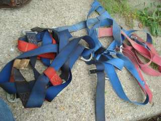 LOT TREE POLE CLIMBING GEAR BELTS HARNESSES GAFFS/SPIKES SADDLE ROPES 