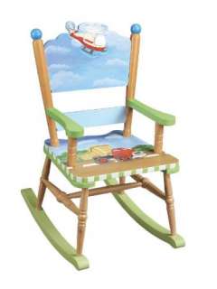 New Childrens Kids Wooden Rocking Chair Transportation  