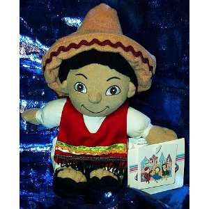  Disneys Small World Mexico Boy 7 Plush Beanie Toys 