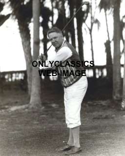 20s COMEDIAN W C FIELDS SWINGS CLUB GOLF COURSE PHOTO  