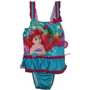  Disney Ariel Mermaid Swimsuit Bathing Suit Toddler Girl 