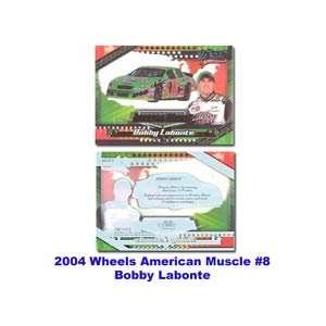   Wheels American Muscle 04 Bobby Labonte Premier Card Toys & Games