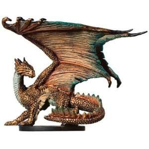    D & D Minis Large Bronze Dragon # 7   War Drums Toys & Games
