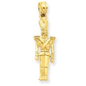  14k Polished 3 D Toy Soldier Pendant: West Coast Jewelry 