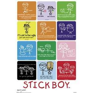  Stick Boy (Humor Collage) College Poster Print   24 X 36 