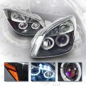 05 Up CHEVY COBALT Halo Projector Headlights   LED   Blacking Housing