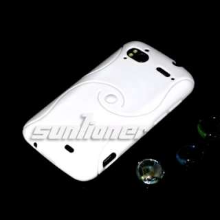 TPU Silicon Case Skin Cover for HTC Sensation 4G G14 Z710e + Sp . Grey 