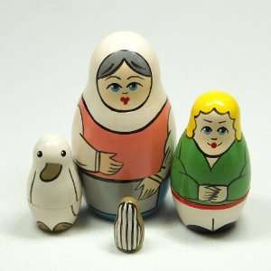  Jack and the Beanstalk Four Part Nesting Doll: Toys 