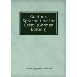   Und Ihr Geist . (German Edition) Johann August O. L. Lehmann Books