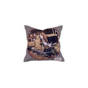  Basset Hound Dog Decorative Throw Pillow 17 x 17: Home 