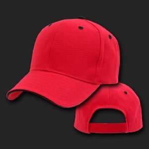    SANDWICH VISOR BASEBALL RED/BLACK HAT CAP HATS: Everything Else