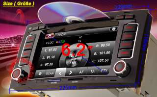 Volkswagen VW Touareg GPS MPEG2 MPEG4 Car DVD Autoradio Navigation RDS 