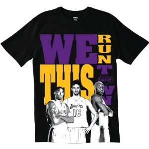  Angeles Lakers We Run This Town T Shirt Xx Large