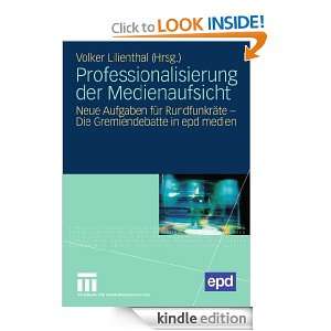   medien (German Edition): Volker Lilienthal:  Kindle Store