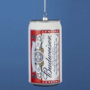  Pack of 6 Glass Budweiser Beer Can Christmas Ornaments 4 