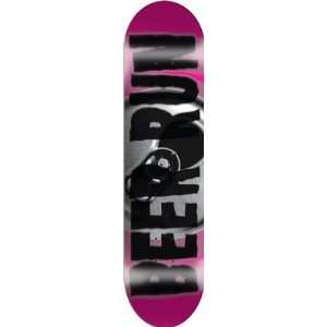  Beer Run Blurr Deck 7.87 Pink Skateboard Decks Sports 