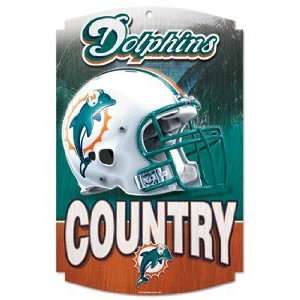  NFL Miami Dolphins Sign   Wood Style: Sports & Outdoors