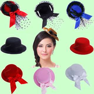 Lady Party Wedding Church DIY Fascinator Mini Top Hat  