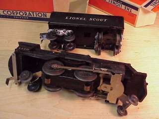 Lionel PostWar 1119 Boxed Scout Set 1110 Loco VG+WOW!  