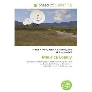  Maurice Loewy (9786133732490) Books