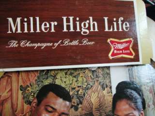 RARE AFRICAN AMERICAN MILLER HIGH LIFE ADVERTISEMENT  