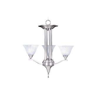  Bellevue Dinette Chandelier Finish Brushed Stainless 