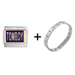  Gold Plated Tomboy Italian Charm: Pugster: Jewelry
