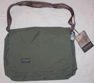 NWT green OVERLAND EQUIPMENT shoulder bag messenger handbag NEW  