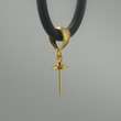 Solid 22K GOLD PENDANT BAIL & Attached Pearl Cup Handcrafted Yellow 