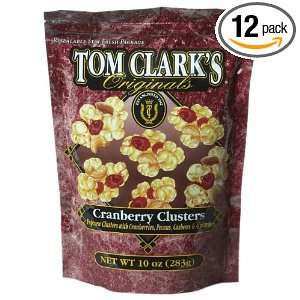 Tom Clark Originals Cranberry Clusters, 10 Ounce Bags (Pack of 12 