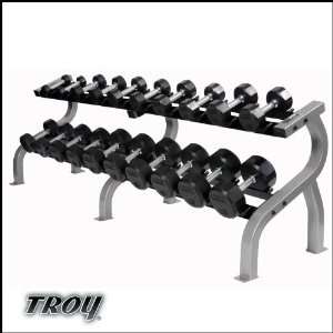  Troy 10 Pair Pro Style Dumbbell Rack
