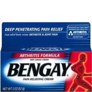 Bengay Arthritis Formula Pain Relieving Cream, Non Greasy 2oz (Pack of 