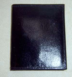Mens New Black Cowhide Leather Wallet Billfold Cards  