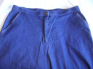 pc. SUSAN GRAVER Style DENIM Jeans Pant set sz LARGE  