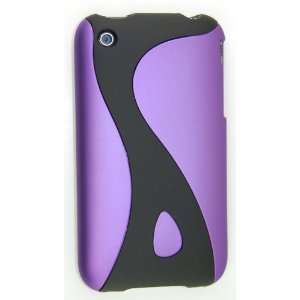 KingCase iPhone 3G & 3GS * Rubberized Slim Slider Twist Case (Purple 