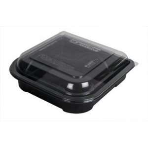   Take Out Container Black Bottom w/ Clear Top, (EP GR7 