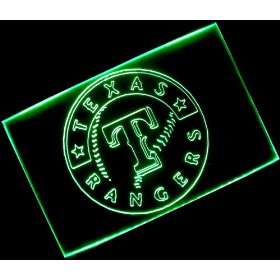  MLB   Texas Rangers Team Logo Neon Light Sign: Sports 