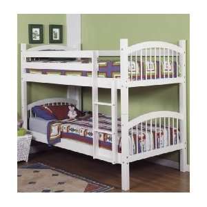  White Sturdy Bunk Bed