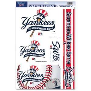   YANKEES OFFICIAL LOGO 11x17 ULTRA DECAL WINDOW CLING SET Sports