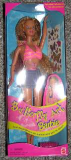 Recalled Butterfly Art Barbie Tattoo   Barbie   1998  