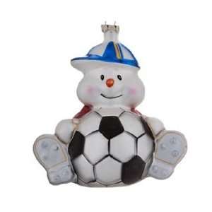 Personalized Soccer Snowman Christmas Ornament
