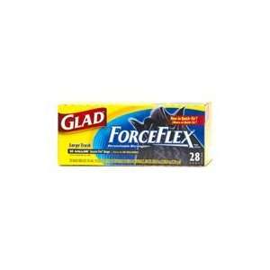  Glad ForceFlex Trash Quick Tie Black 28 ct, 30 Gal: Health 